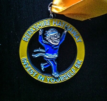 Yep, that's Warren Buffett in a track suit running to victory