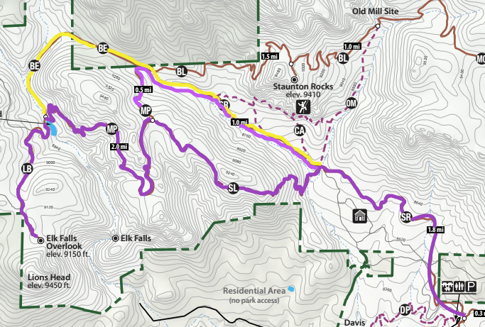 staunton state park trail map