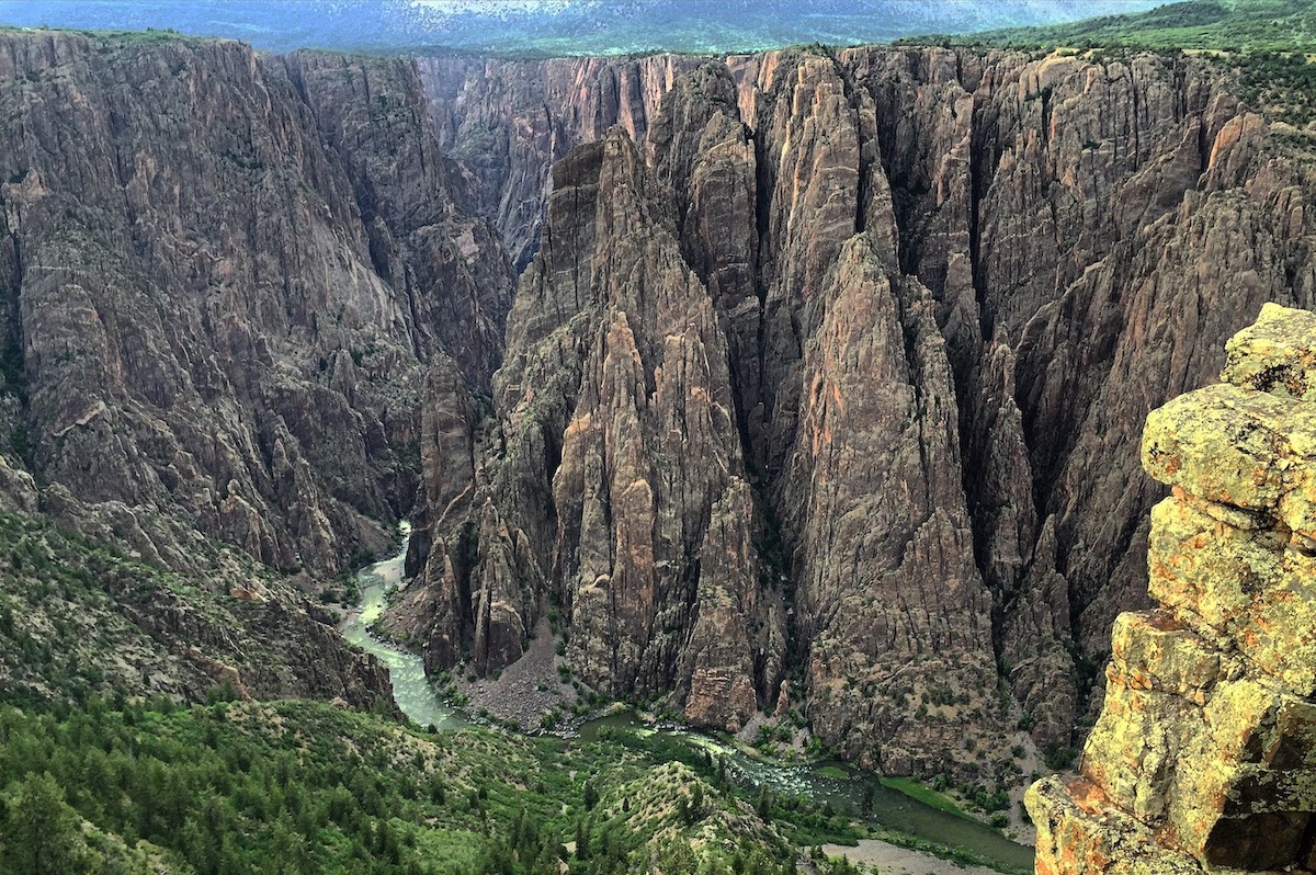 black canyon of the gunnison south rim view